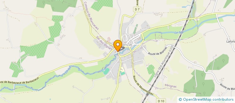 localisation de l'entreprise MONSIEUR XAVIER GUILBAUD à COTEAUX-DU-BLANZACAIS