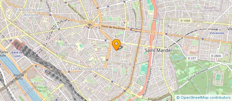 localisation de l'entreprise MONSIEUR XAVIER GUILBERT  PARIS