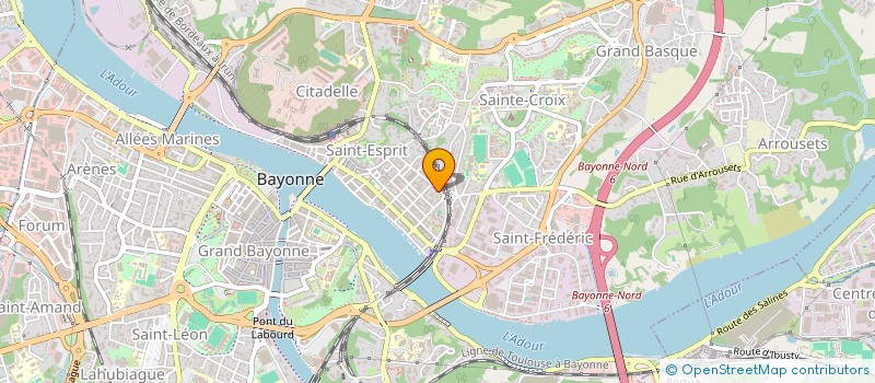 localisation de l'entreprise MONSIEUR XAVIER GUILHARRETZE à BAYONNE