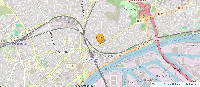 localisation de l'entreprise MONSIEUR XAVIER GUILLARD  PIERRELAYE