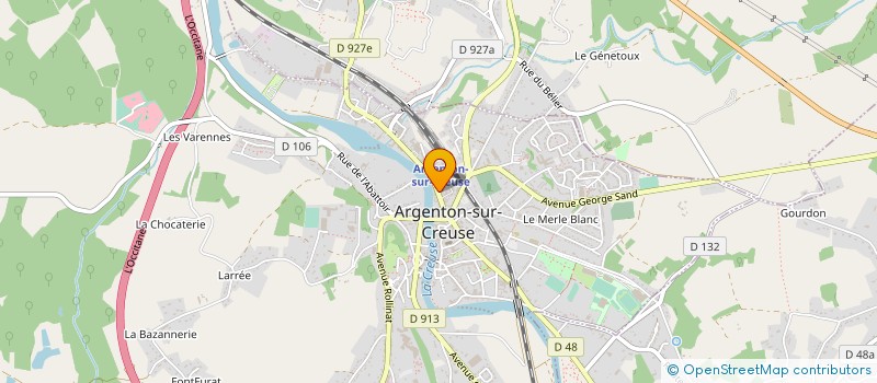 localisation de l'entreprise MONSIEUR XAVIER GUILLEBAUD à ARGENTON-SUR-CREUSE