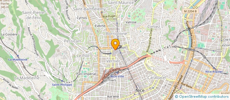 localisation de l'entreprise MONSIEUR XAVIER GUILLERMINET à NICE