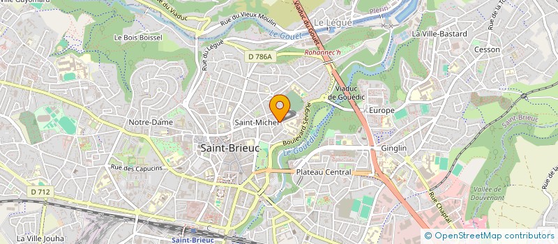 localisation de l'entreprise MONSIEUR XAVIER GUILLERY à SAINT-BRIEUC