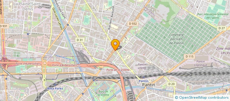 localisation de l'entreprise MONSIEUR XAVIER GUILLET à PANTIN