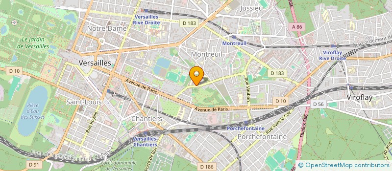 localisation de l'entreprise MONSIEUR XAVIER GUILLET à VERSAILLES