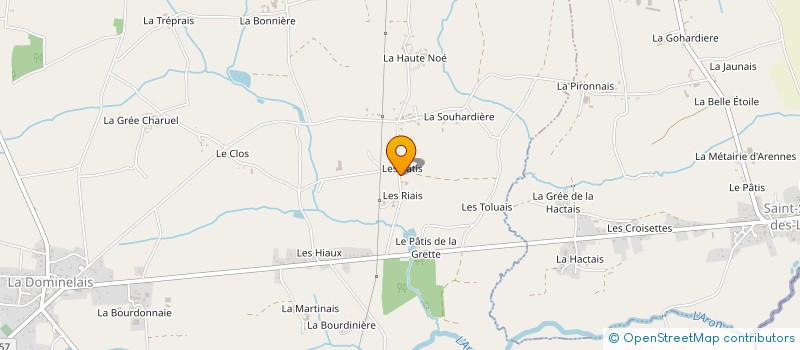 localisation de l'entreprise MONSIEUR XAVIER GUILLEUX  LA DOMINELAIS