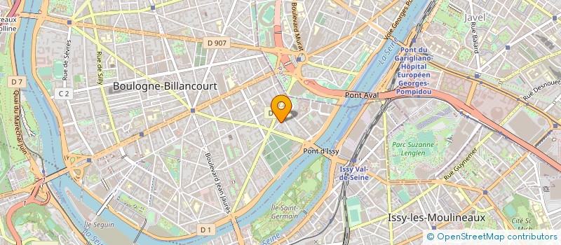 localisation de l'entreprise MONSIEUR XAVIER GUILLONNEAU à BOULOGNE-BILLANCOURT