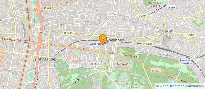 localisation de l'entreprise MONSIEUR XAVIER GUISNET à VINCENNES