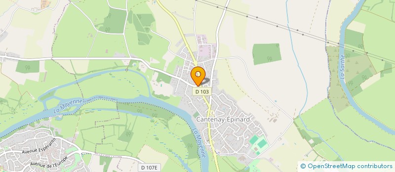 localisation de l'entreprise MONSIEUR XAVIER GUYOMARCH  CANTENAY-EPINARD