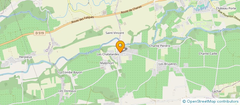 localisation de l'entreprise MONSIEUR XAVIER GUYONNET à BOUGE-CHAMBALUD