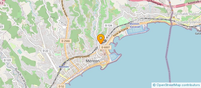 localisation de l'entreprise MONSIEUR XAVIER HABART à MENTON