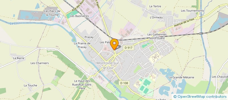 localisation de l'entreprise MONSIEUR XAVIER HACQUIN  MONTOIRE-SUR-LE-LOIR