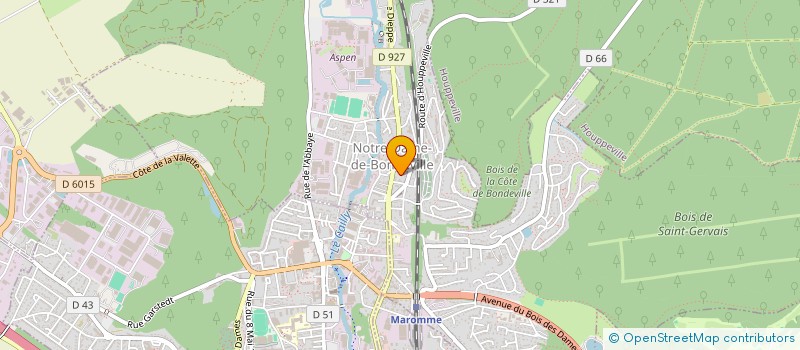 localisation de l'entreprise MONSIEUR XAVIER HAMEL  NOTRE-DAME-DE-BONDEVILLE