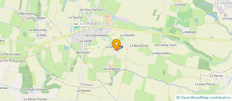 localisation de l'entreprise MONSIEUR XAVIER HAMON  TRESBUF