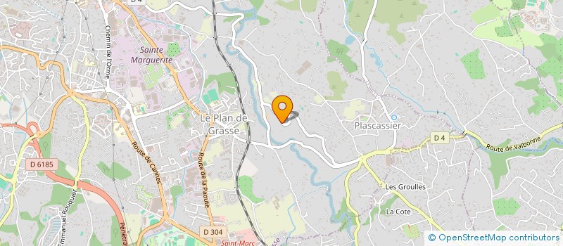 localisation de l'entreprise MONSIEUR XAVIER HANNEQUIN  GRASSE