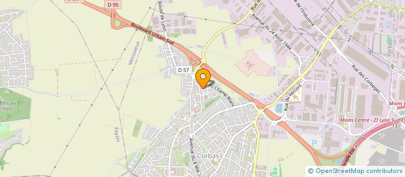 localisation de l'entreprise MONSIEUR XAVIER HASBROUCQ à CORBAS