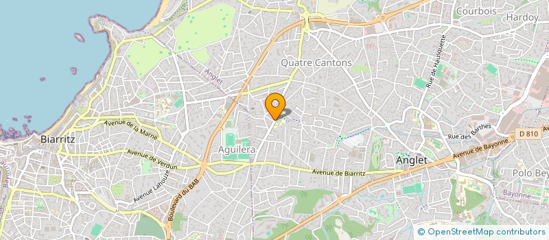 localisation de l'entreprise MONSIEUR XAVIER HAURET  ANGLET