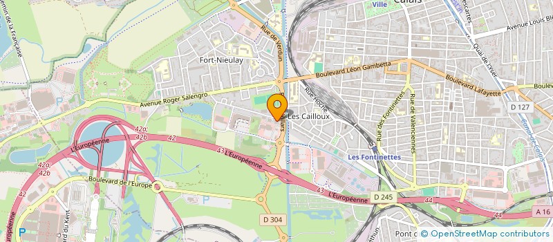 localisation de l'entreprise MONSIEUR XAVIER HEMBERT  CALAIS