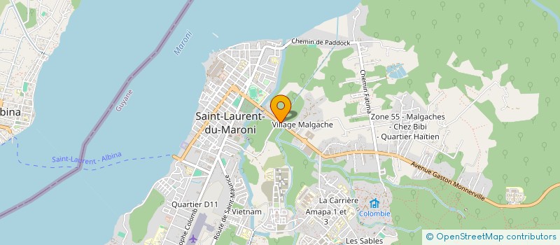 localisation de l'entreprise MONSIEUR XAVIER HENDERSON  SAINT-LAURENT-DU-MARONI