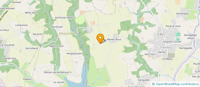 localisation de l'entreprise MONSIEUR XAVIER HENNEQUIN  TREMEOC