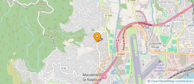 localisation de l'entreprise MONSIEUR XAVIER HENRIOT  MANDELIEU-LA-NAPOULE