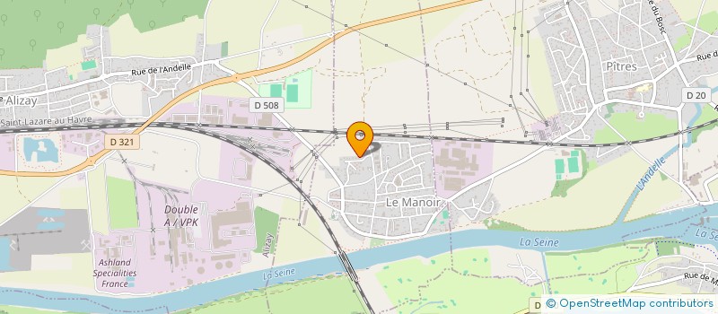 localisation de l'entreprise MONSIEUR XAVIER HENRY  LE MANOIR