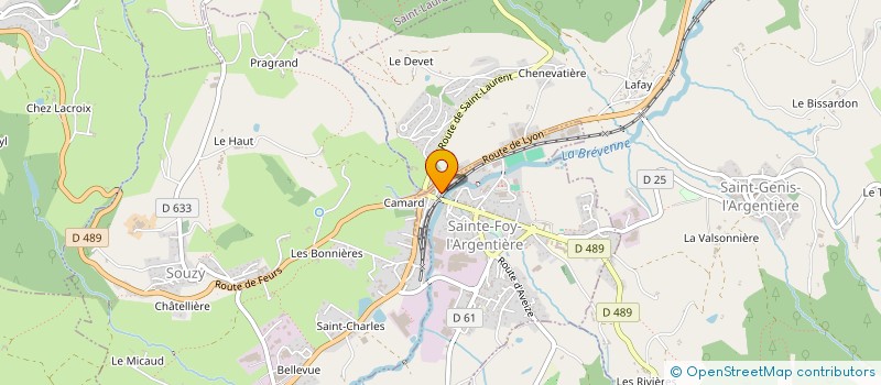 localisation de l'entreprise MONSIEUR XAVIER HERDA  SAINTE-FOY-L'ARGENTIERE