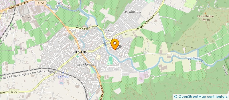 localisation de l'entreprise MONSIEUR XAVIER HEREDIA  LA CRAU