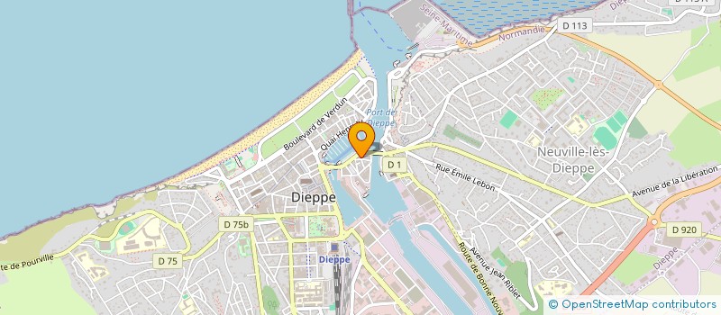 localisation de l'entreprise MONSIEUR XAVIER HERICHER à DIEPPE
