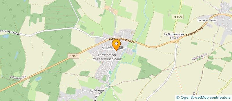 localisation de l'entreprise MONSIEUR XAVIER HERTAUT  VILLEFARGEAU