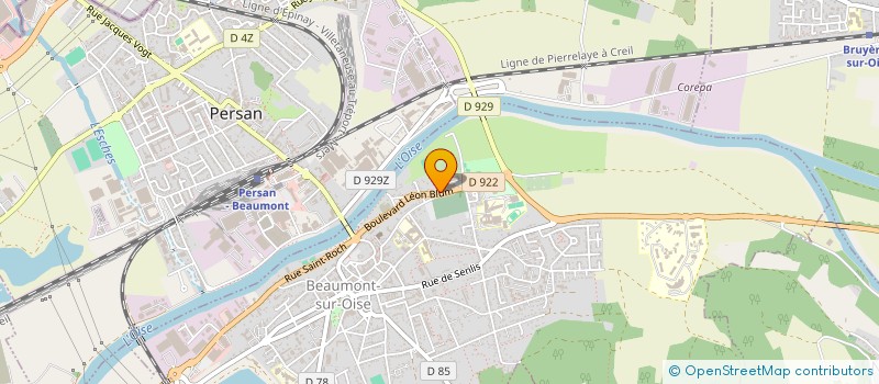 localisation de l'entreprise MONSIEUR XAVIER HERVE  BEAUMONT-SUR-OISE