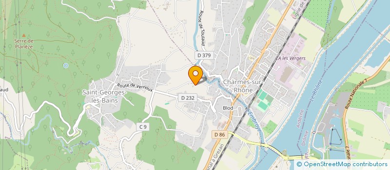 localisation de l'entreprise MONSIEUR XAVIER HERVE  SAINT-GEORGES-LES-BAINS