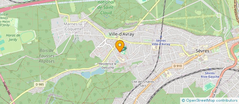 localisation de l'entreprise MONSIEUR XAVIER HOCHET  VILLE-D'AVRAY