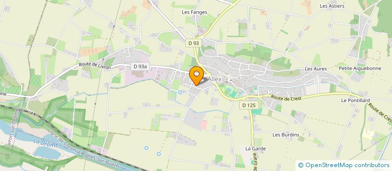 localisation de l'entreprise MONSIEUR XAVIER HONORIN  MIRABEL-ET-BLACONS