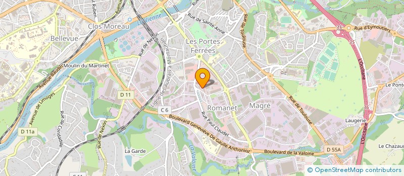 localisation de l'entreprise MONSIEUR XAVIER HORTHOLARY à LIMOGES