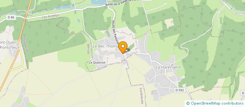 localisation de l'entreprise MONSIEUR XAVIER HOUEL  LE BEC-THOMAS