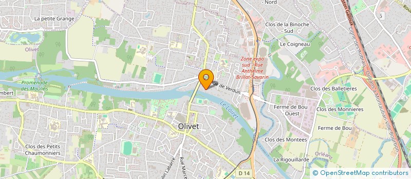 localisation de l'entreprise MONSIEUR XAVIER HUARD DE VERNEUIL à OLIVET