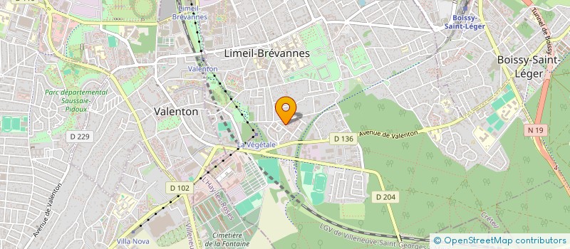 localisation de l'entreprise MONSIEUR XAVIER HUBBEL  LIMEIL-BREVANNES