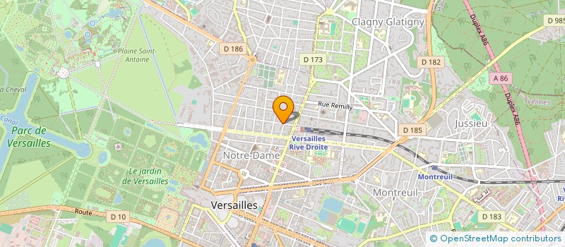 localisation de l'entreprise MONSIEUR XAVIER HUBERT à VERSAILLES