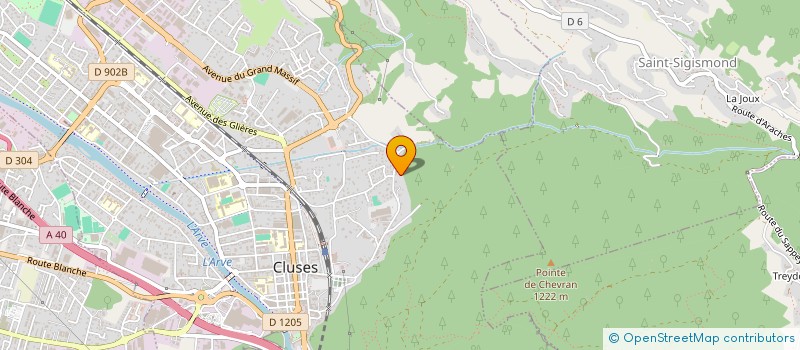 localisation de l'entreprise MONSIEUR XAVIER HUGARD  CLUSES