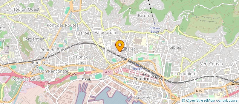 localisation de l'entreprise MONSIEUR XAVIER HUGON  TOULON