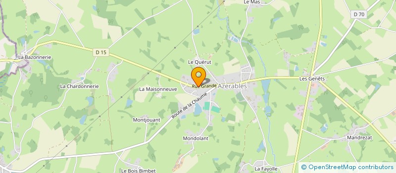 localisation de l'entreprise MONSIEUR XAVIER HUGUET à AZERABLES