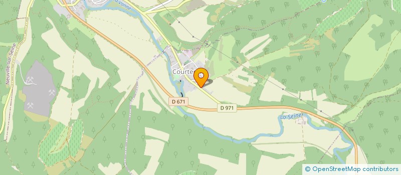 localisation de l'entreprise MONSIEUR XAVIER HUNIN  COURTERON