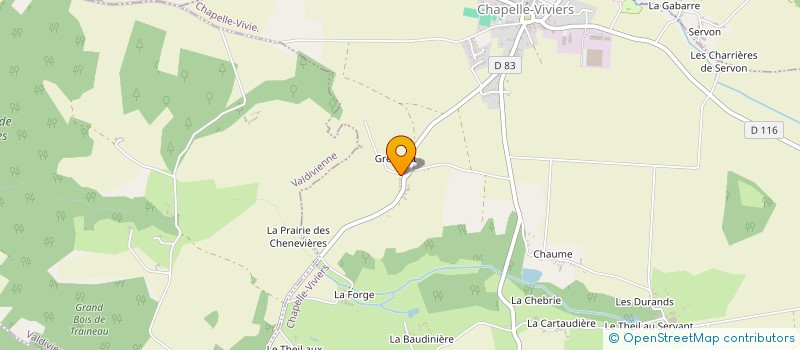 localisation de l'entreprise MONSIEUR XAVIER HUSSEAU à LA CHAPELLE VIVIERS