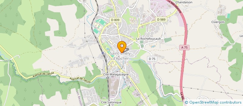 localisation de l'entreprise MONSIEUR XAVIER IBANEZ  SAINT-CHELY-D'APCHER