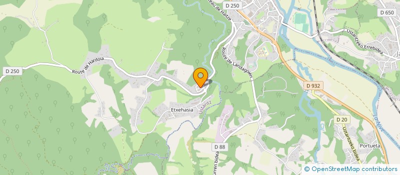 localisation de l'entreprise MONSIEUR XAVIER INCAURGARAT  USTARITZ