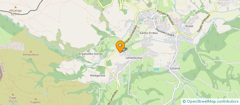 localisation de l'entreprise MONSIEUR XAVIER INDABURU  SARE