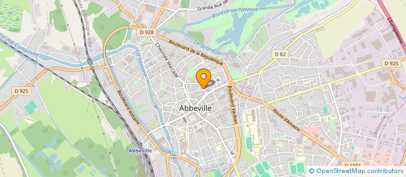localisation de l'entreprise MONSIEUR XAVIER INDERBITZIN  ABBEVILLE