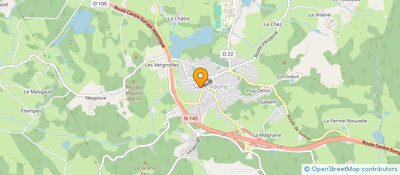 localisation de l'entreprise MONSIEUR XAVIER JAMET à SAINT-VAURY