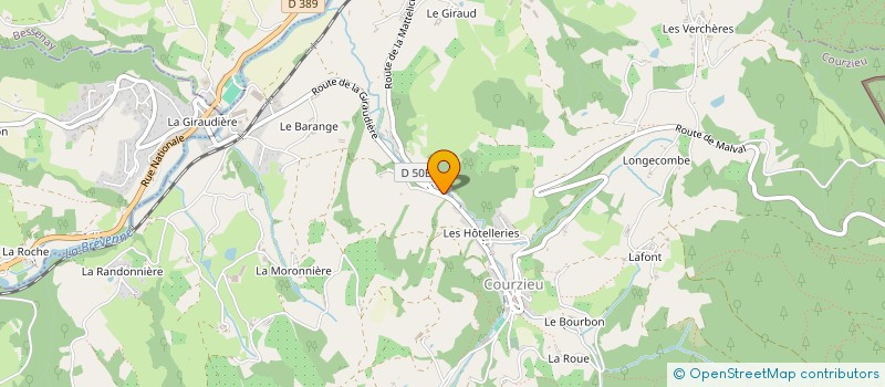 localisation de l'entreprise MONSIEUR XAVIER JANNUCCI  COURZIEU